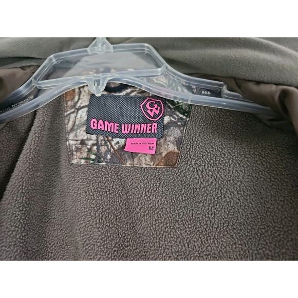 Game Winner ~Woman Size M~ Brown Camouflage Hunting Outdoors Coat Jacket Hooded. - Picture 4 of 15